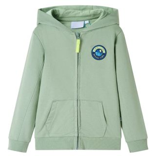 Laste dressipluus, luku ja kapuutsiga, hele khaki, 104
