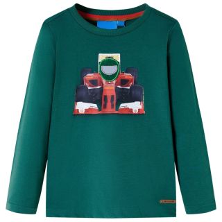 Pikkade varrukatega lastesärk, roheline, 104