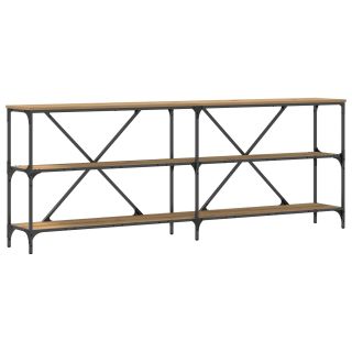 Konsoollaud Artisan Oak 200x30x75 cm Töödeldud Puit ja Teras