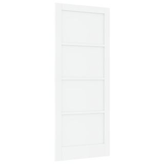 Siseuks 'ORKDAL'Valge 86x211x4 cm Tahke puidust männi uks
