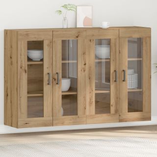 Seinale Paigaldatavad Kapid 2 tk Artisan Tamme 69,5x34x90 cm Tehispuit