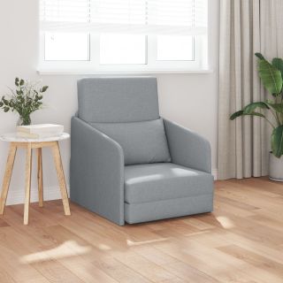 põrandavoodis 2-in-1 helehall 65x80x83 cm