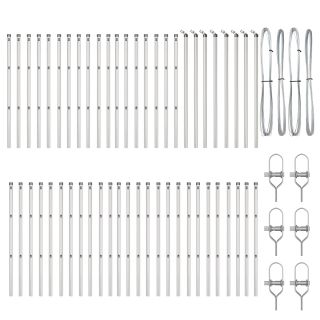 Aedapostid 52 tk Ø32 mm 100 cm Galvaniseeritud Teras