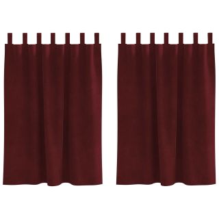 Mustad kardinatükid ripploopidega 2 tk Burgundiapunane Velvet