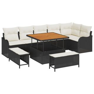 9-osaline ai diivanikomplekt padjadega must rattan acacia,2-kohaline ai diivan koos küttega ja padjaga must rattan,3-osaline ai söögikohvik padjadega must rattan acacia