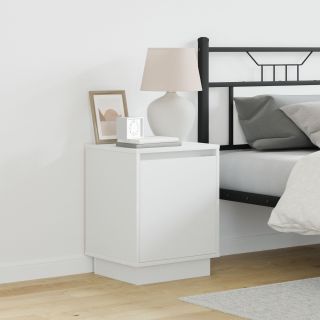 Öökapp LED-valgusiga Valge 39x34,5x50 cm