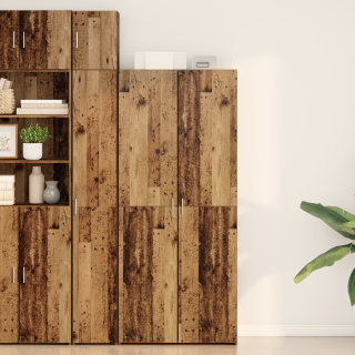 kõrge vana puidu buffet 40x42.5x185 cm Töödeldud puit