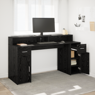 Must Tamme Laud 160x55x91 cm Tehispuit