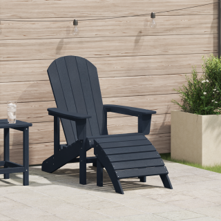 Adirondack tool jalatoega mereväesinine HDPE