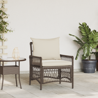 Aedtool koos padjadega Pruun 60x70x78 cm Polü rattan