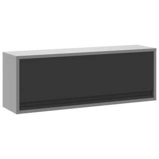 Tööriistade Kapp Seinale Paigaldatava Gaasisüsteemiga Uksega Must 100x25x35 cm