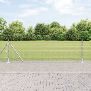 keermestatud traadi aed koos 7 alumise postiga 0.4x10 m tsingitud terasest