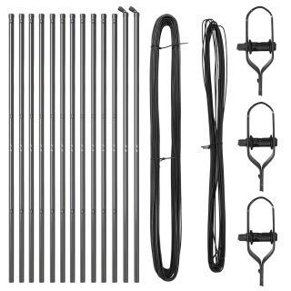Aiatooted 13 tk Hall Ø32 mm 190 cm Galvaniseeritud Teras