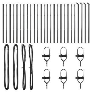 Aedapostid 26 tk Hall Ø32 mm 100 cm Galvaniseeritud Teras