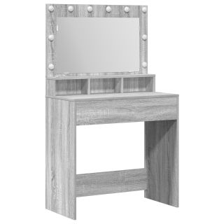 Kosmeetikalaud LED Valgustusega Hall Sonoma 79x41x135 cm