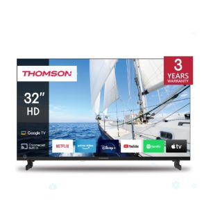 TV Set|THOMSON|32|Smart/HD|1366x768|Wireless LAN|Bluetooth|Google TV|Black|32HG2S14