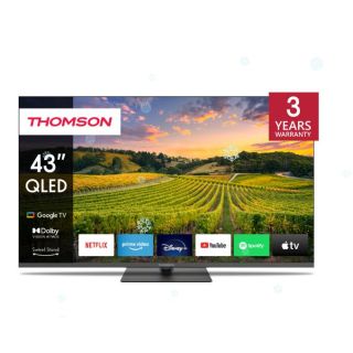 TV Set|THOMSON|43|4K/Smart|QLED|3840x2160|Bluetooth|Google TV|43QG5C14