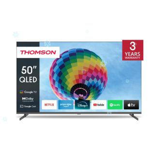 TV Set|THOMSON|50|4K/Smart|QLED|3840x2160|Wireless LAN|Bluetooth|Google TV|Black|50QG4S14