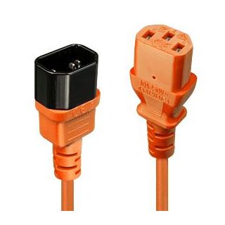 CABLE POWER IEC EXTENSION 2M/ORANGE 30475 LINDY