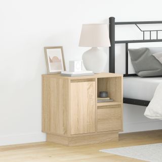 Öökapp LED-valgustusega Sonoma tamme 50x34,5x50 cm