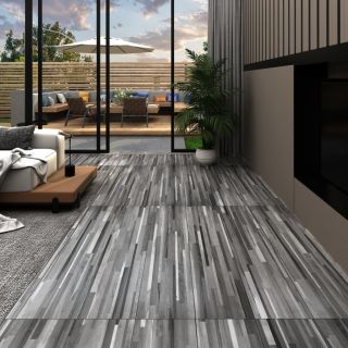iseliimuvad PVC-põrandaplaadid 2,51 m², 2 mm, triibuline hall