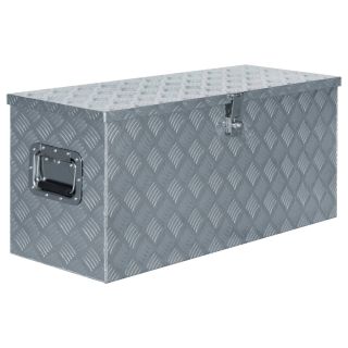 алюминиевая коробка 90,5 x 35 x 40 см, серебристая