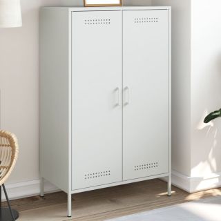 высокий шкаф, белый, 68x39x113 см, сталь