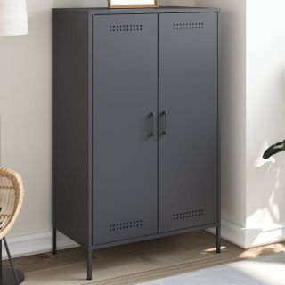 высокий шкаф, антрацит, 68x39x113 см, сталь