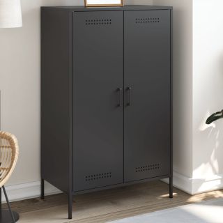 kõrge kapp, must, 68x39x113 cm, teras