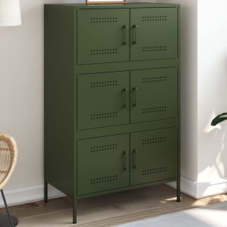 kõrge kapp, oliiviroheline, 68x39x113 cm, teras