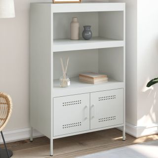 kõrge kapp, valge, 68x39x113 cm, teras