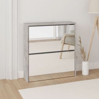 2 sahtliga kingakapp peegliga, betoonhall, 63 x 17 x 67 cm
