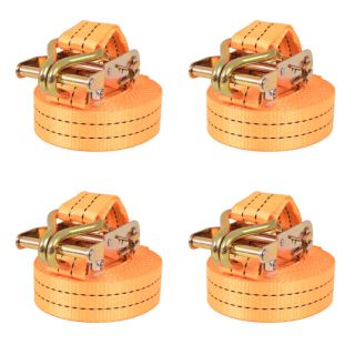 pingutitega koormarihmad 4 tk 1 tonn 6 m x 38 mm, oranž