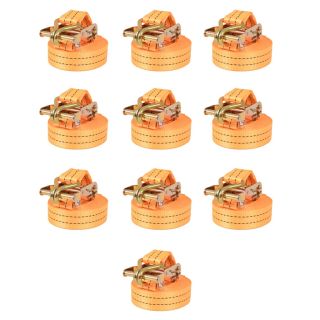 pingutitega koormarihmad 10 tk 1 tonn 6 m x 38 mm, oranž