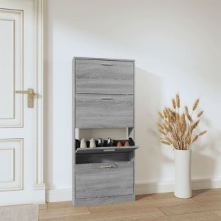 jalatsikapp, hall Sonoma tamm, 59 x 17 x 150 cm, tehispuit