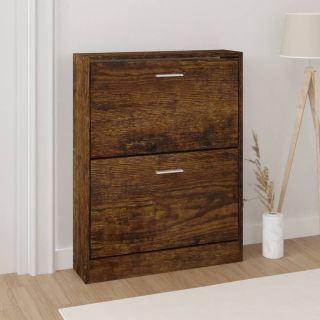 jalatsikapp, suitsutatud tamm, 59 x 17 x 81 cm, tehispuit