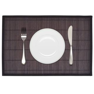 Bambusest lauamatid 6 tk, 30 x 45 cm, tumepruun