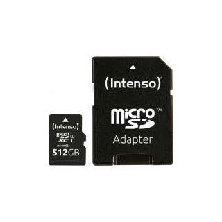 MEMORY MICRO SDXC 512GB UHS-I/W/ADAPTER 3423493 INTENSO