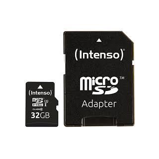 MEMORY MICRO SDHC 32GB C10/W/ADAPTER 3433480 INTENSO