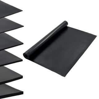põrandamatt, libisemiskindlast kummist, 1,2 x 5 m, 2 mm, sile