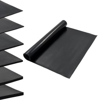 põrandamatt, libisemiskindlast kummist, 1,2 x 5 m, 3 mm, sile