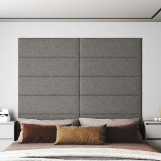 seinapaneelid 12 tk, helehall, 90 x 30 cm, kangas, 3,24 m²
