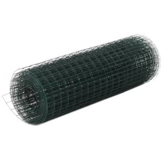 kanade traataed, teras PVC kattega, 10 x 0,5 m, roheline