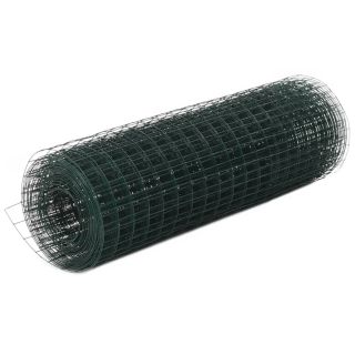 kanade traataed, teras PVC kattega, 10 x 0,5 m, roheline
