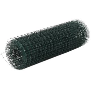 kanade traataed, teras PVC kattega, 10 x 0,5 m, roheline