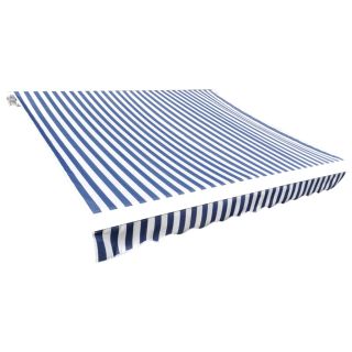 varikatuse riie, sinine ja valge, 350 x 250 cm