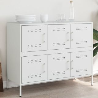 puhvetkapp, valge, 100,5 x 39 x 79 cm, teras