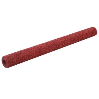 kanade traataed, teras PVC kattega, 25 x 1,5 m, punane
