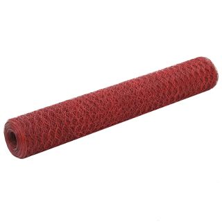 kanade traataed teras, PVC kattega 25 x 1 m, punane