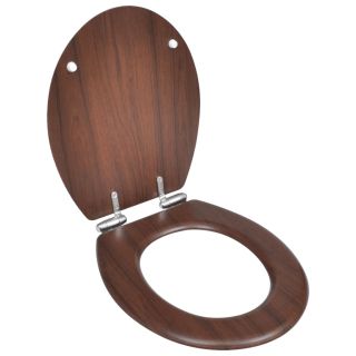 WC prill-laud MDF, vaikselt sulguv, lihtne disain, pruun